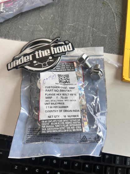 Royal Enfield 586014/A OEM flange hex bolt M8×10