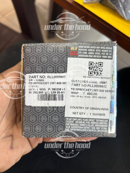 RLL00096C Front Sprocket 15T – Himalayan 450, Interceptor Bear 650 OEM