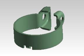 RLX00985/A silencer clamp chrome plated genuine part for Bullet 350 new, Classic 350 Reborn, Meteor 350