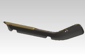 Royal Enfield RLX02362/A exhaust pipe guard heat shield Hunter 350 OEM