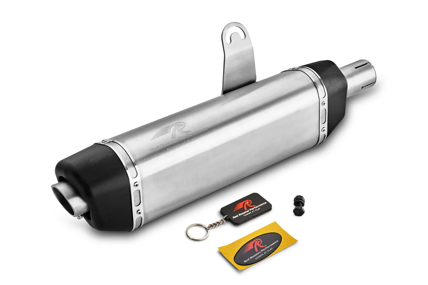 RRP Vertex Matte Exhaust for Himalayan & Scram 411 – Brushed Steel