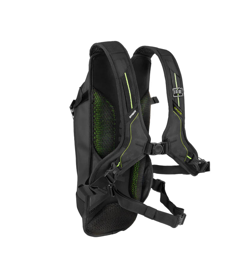 Rynox Navigator Hydration Backpack – 4L Cargo | 3L Bladder Compatible (Black Fluoro)