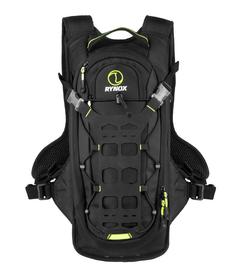 Rynox Navigator Hydration Backpack – 4L Cargo | 3L Bladder Compatible (Black Fluoro)