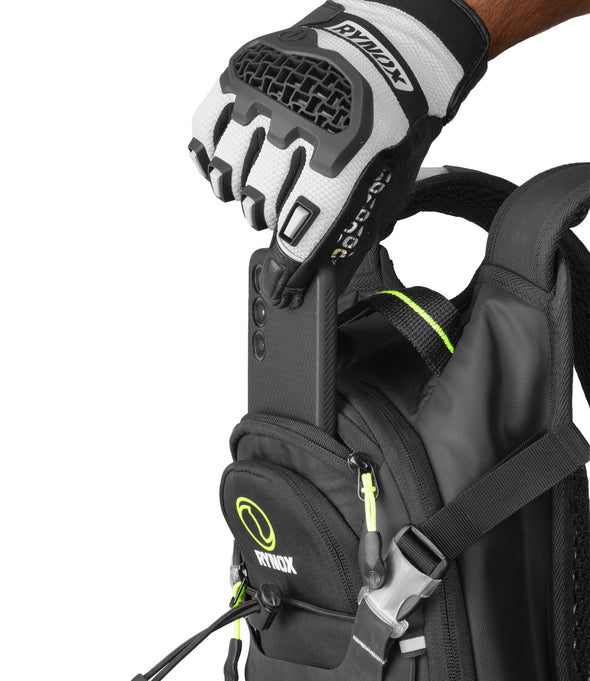 Rynox Navigator Hydration Backpack – 4L Cargo | 3L Bladder Compatible (Black Fluoro)