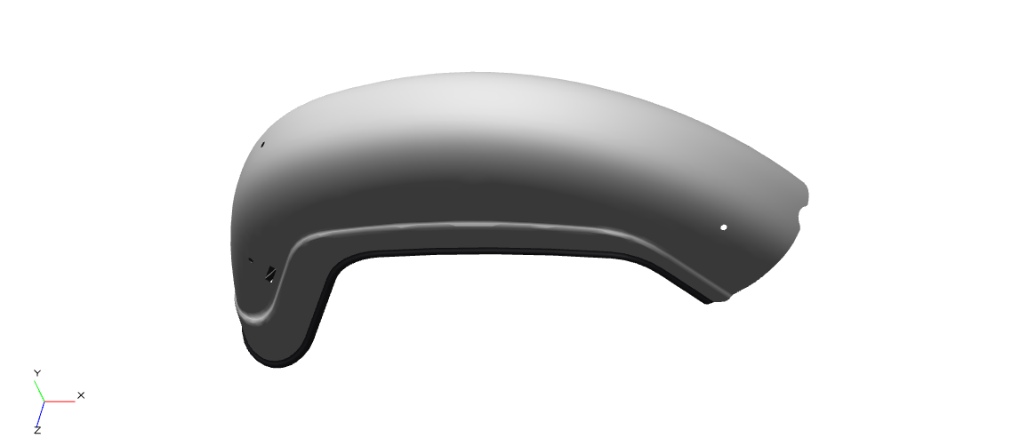 Rear Mudguard With Sticker STD BVI (Black) for Bullet 500 UCE BS4 & Bullet 350 UCE KS/ES – Genuine Royal Enfield 866133