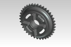 Rear Sprocket Drum Black 38T for Bullet 350/500, Classic 350/500, Electra & Thunderbird – Genuine Royal Enfield 801479