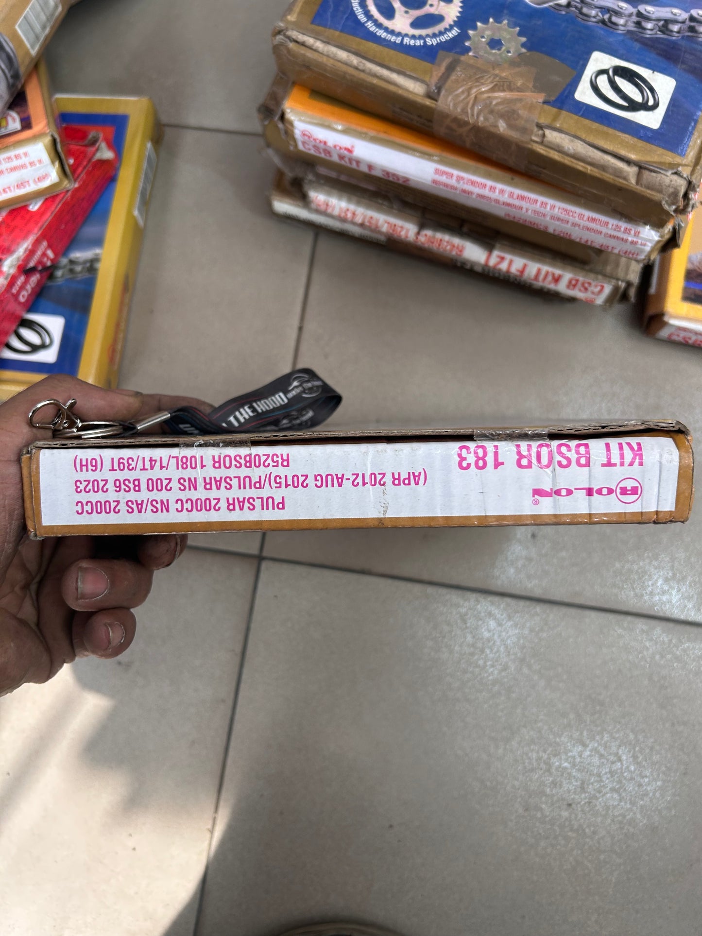 Rolon 14T 39T 108 link O-ring chain kit BSOR 183 for Pulsar 200 NS