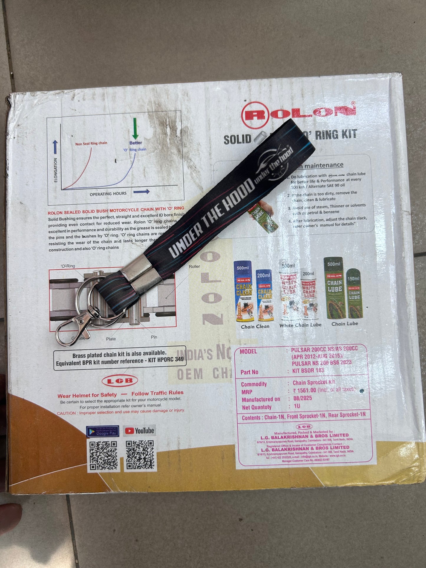 Rolon BSOR 183 front sprocket S02 249 and rear S02 513 set