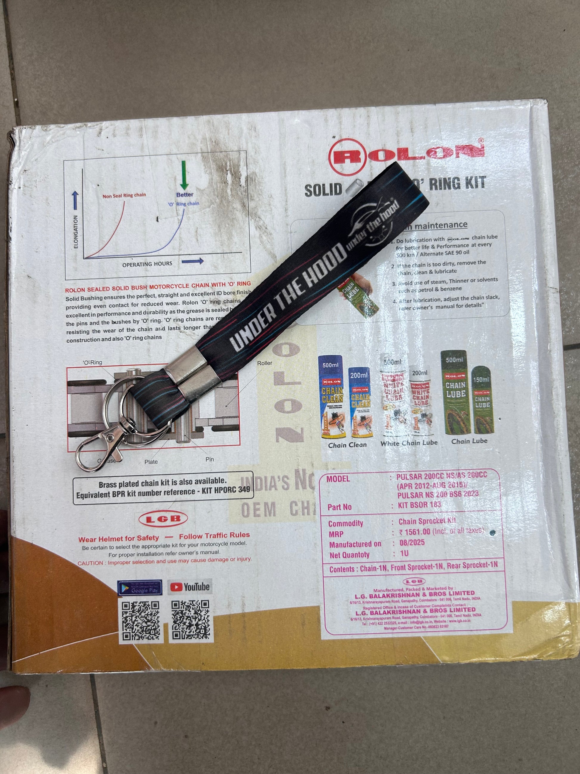 Rolon BSOR 183 front sprocket S02 249 and rear S02 513 set