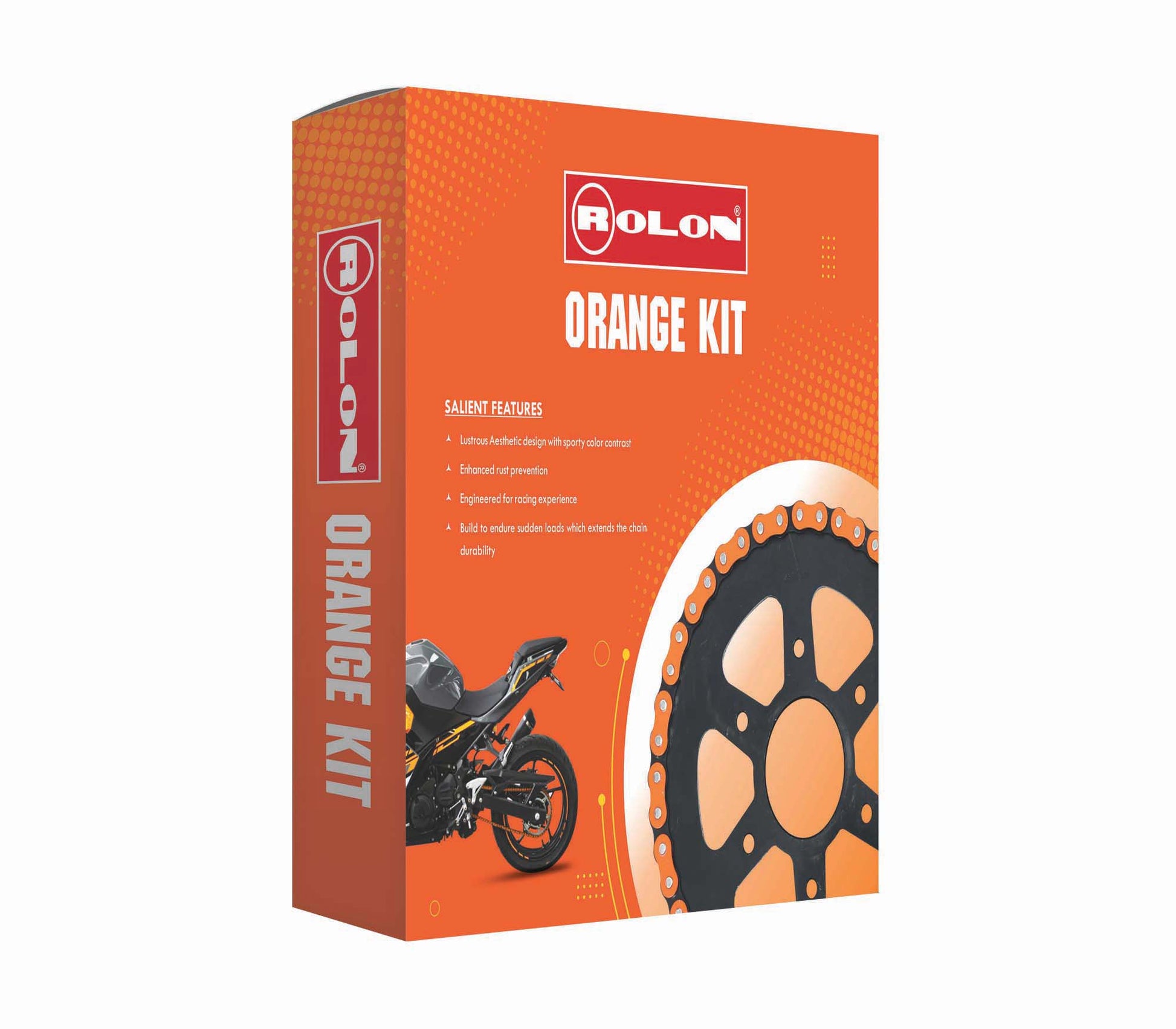 HPXOR 379NF Orange Chain and Sprocket Kit for KTM Duke 200 / RC 200

