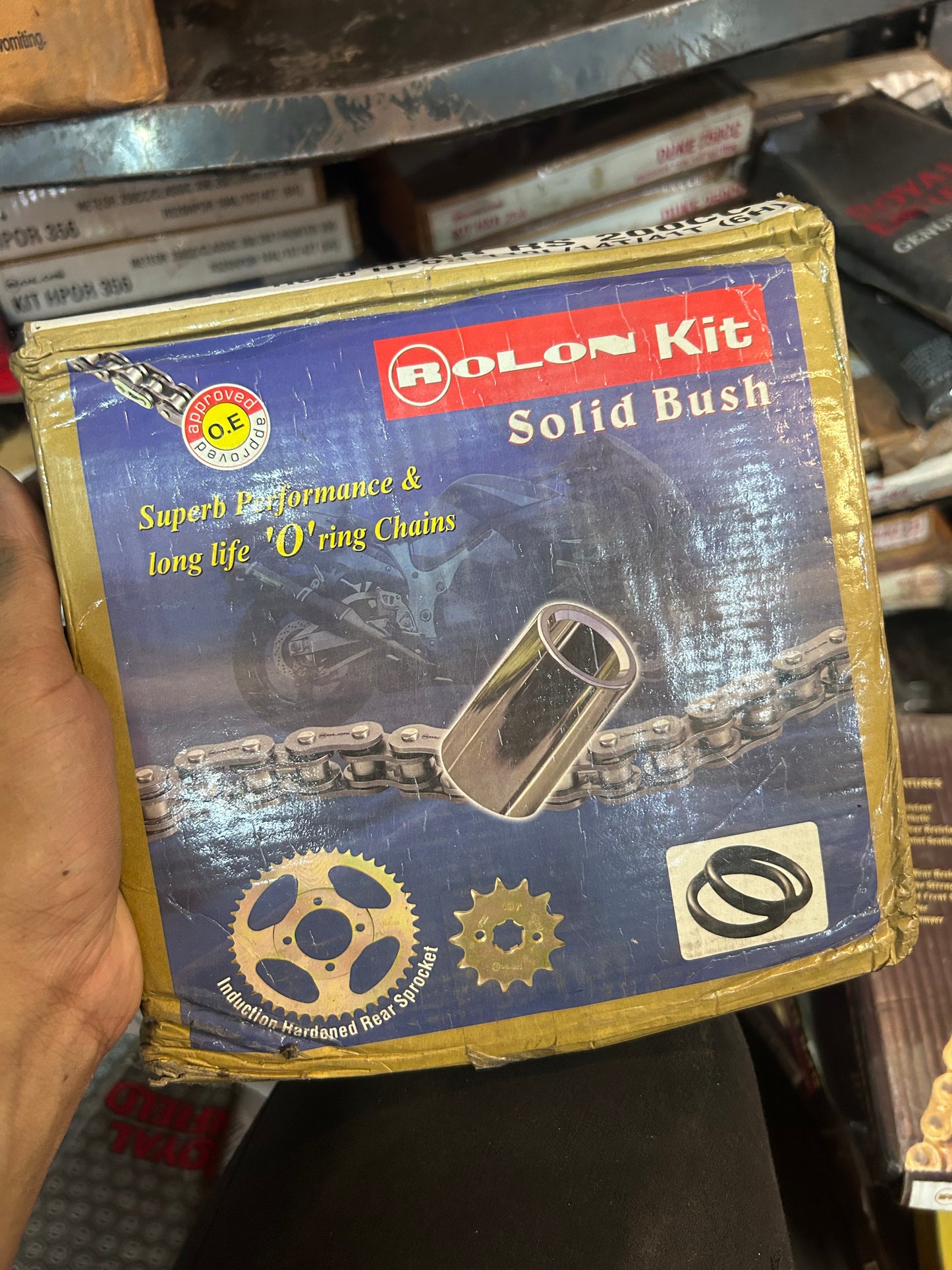 Rolon KIT HPOR 218 Chain Sprocket Kit for Bajaj Pulsar RS 200 – Box Front