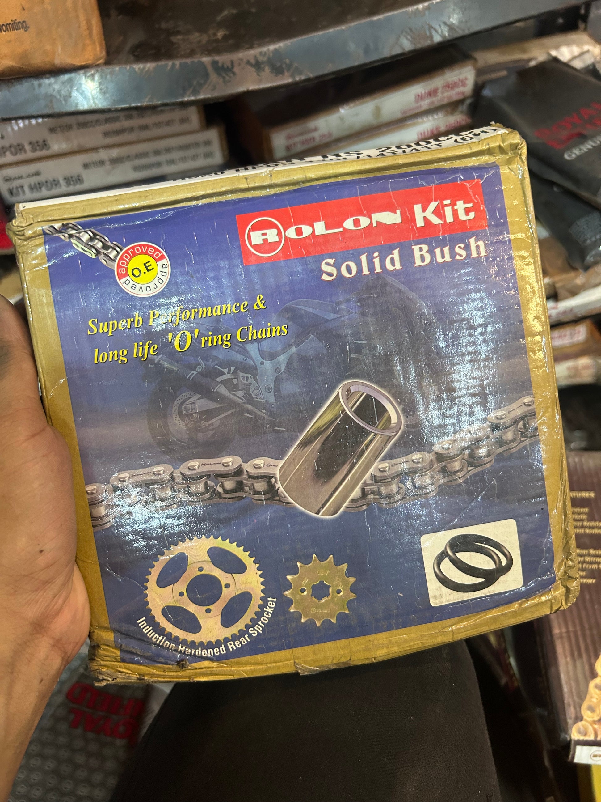 Rolon KIT HPOR 218 Chain Sprocket Kit for Bajaj Pulsar RS 200 – Box Front