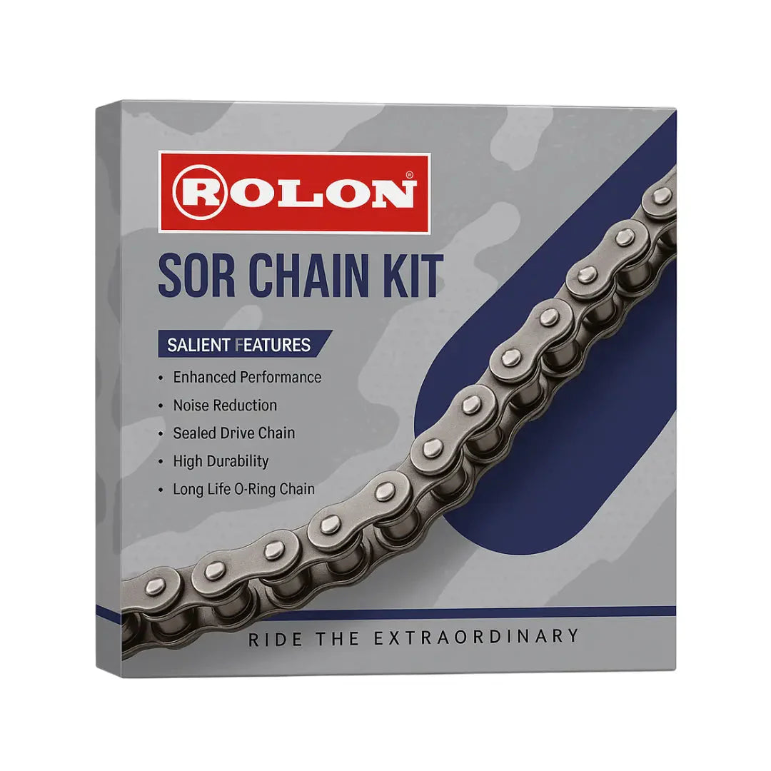 Rolon SOR 438 NF Noise-Free Chain & Sprocket Kit for Royal Enfield Guerrilla 450 – 15T/45T 113+1L
