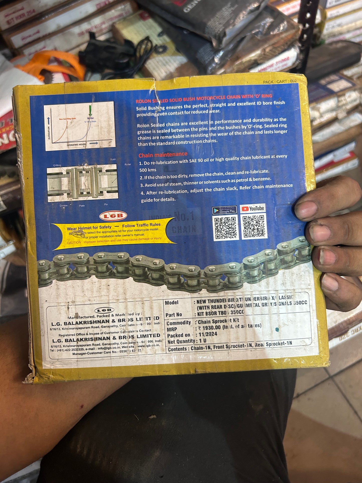 Rolon BSOR TB09 Chain Sprocket Kit for Thunderbird 350 & Classic 350