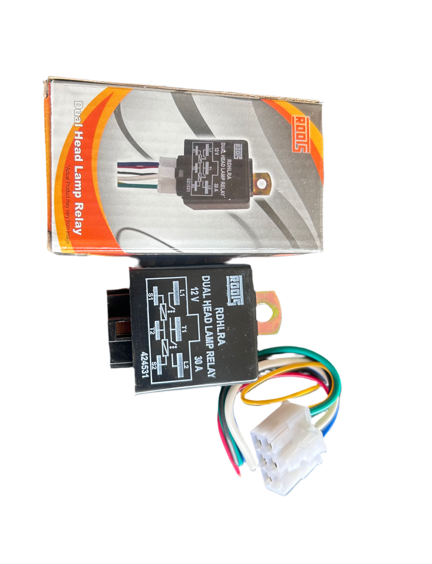 Roots Dual Relay with Harness – 12V 30A for Bikes & Cars (Box Pack)

