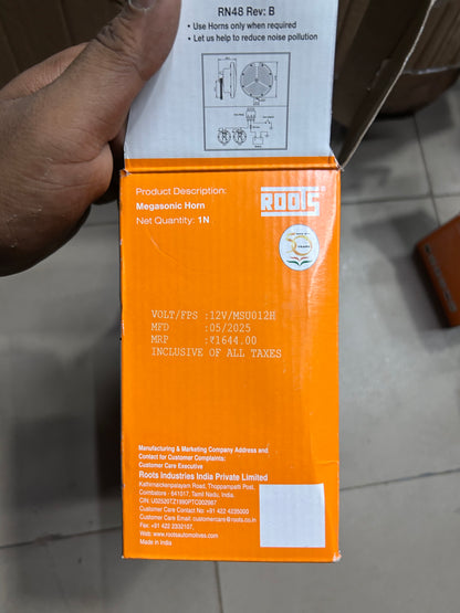 Roots Megasonic Dual Tone Horn