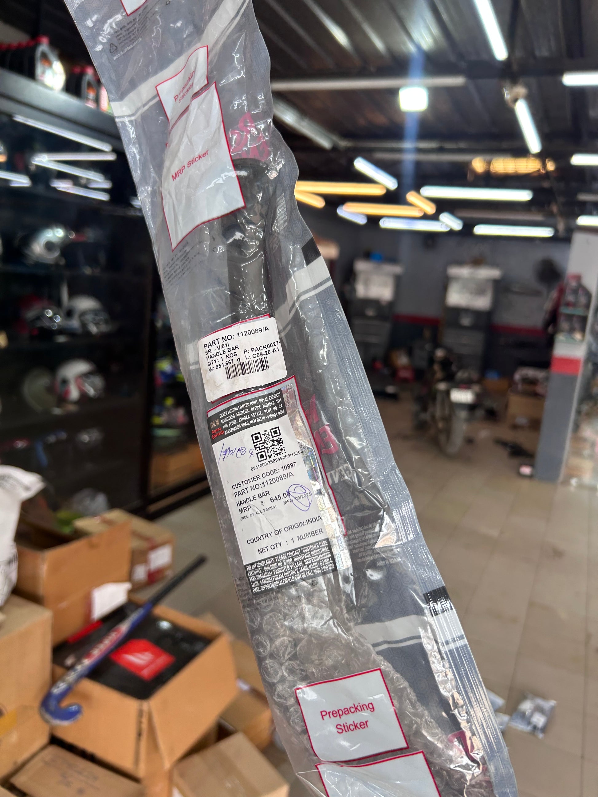 Royal Enfield 1120089/A – OEM Handle Bar Complete for Thunderbird X 350 & 500