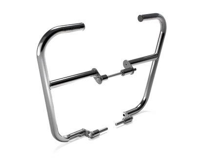 Royal Enfield 1990504 Silver Large Engine Guards stainless steel for Interceptor 650 Continental GT 650 Bear 650