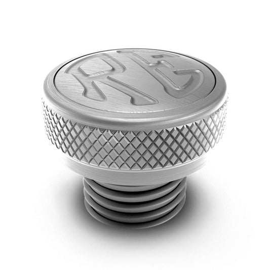 Royal Enfield Silver Oil Filler Cap 1990613 on Classic UCE engine