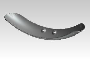 Royal Enfield 585362/F — Front Mudguard / Front Fender Silver For GT 650
