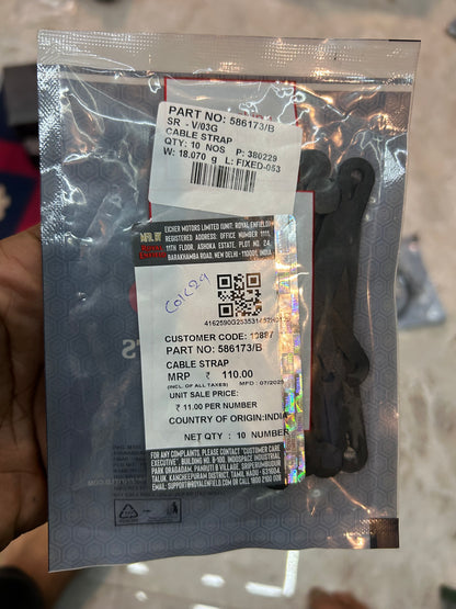 Royal Enfield 586173/B cable strap OEM harness retainer