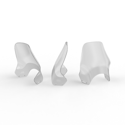 Stock clear windscreen 587820/C mounted on Royal Enfield Himalayan
