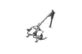 Royal Enfield Bullet 350 UCE Black Frame Assembly RAF00473/D