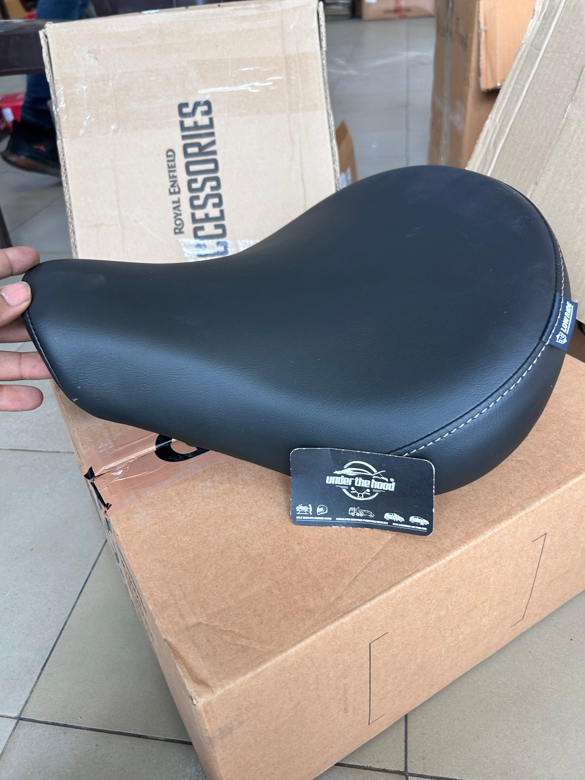 Royal Enfield Classic 350 Low Ride Rider Seat Black KXA00051 | Genuine OEM