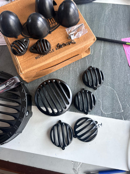 Royal Enfield Classic 350 Reborn headlamp grill black REBORN design