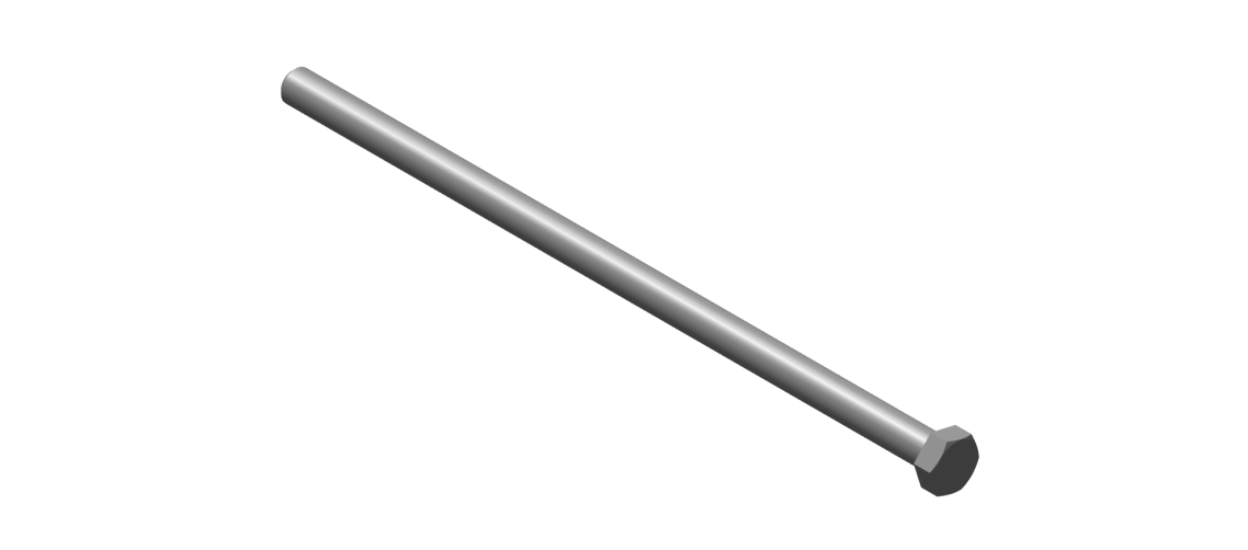 Royal Enfield Classic / Bullet UCE Frame Flanged Hex Bolt M10x1.25x260 593021/B
