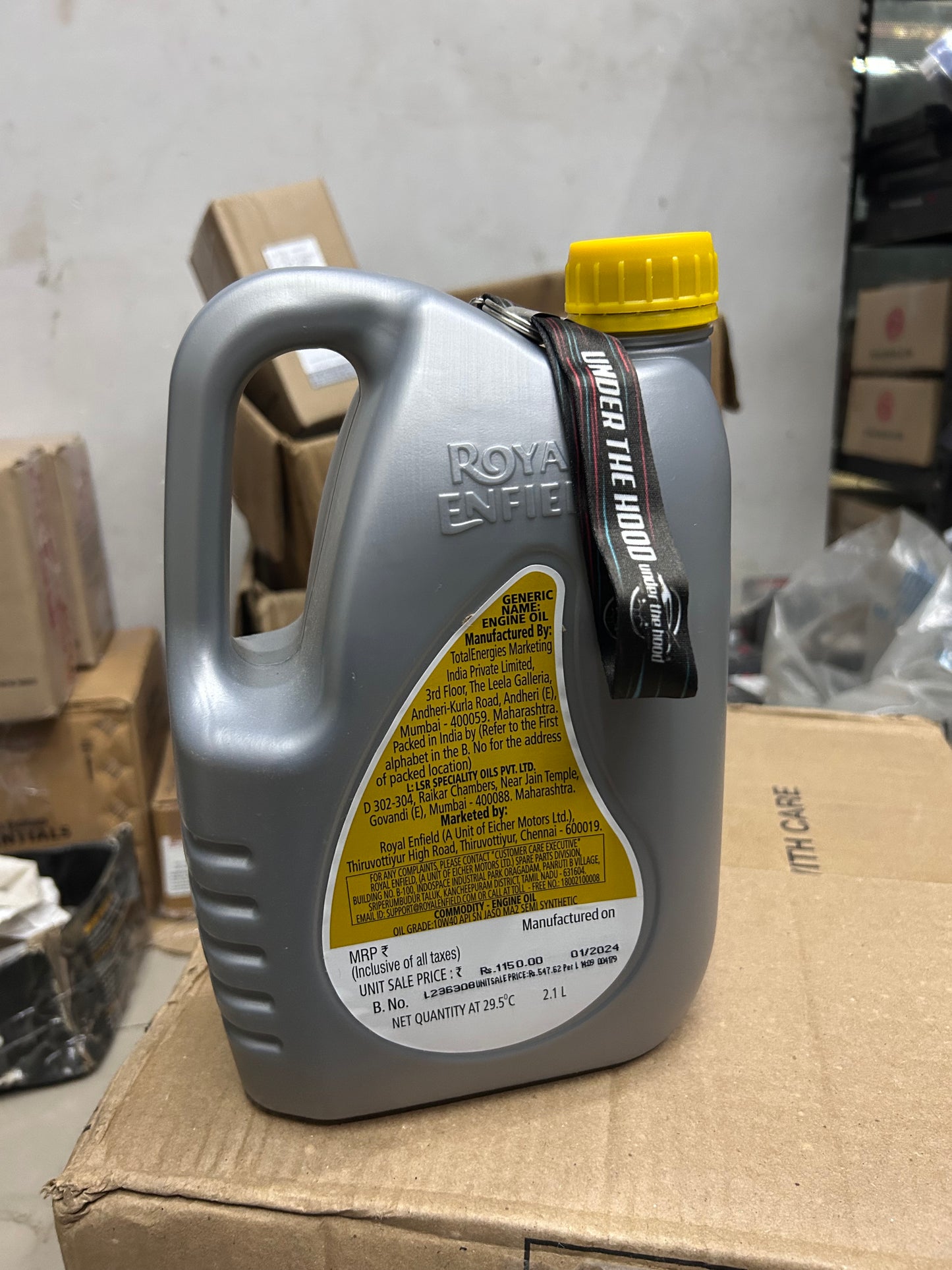 Royal Enfield Himalayan 450 recommended engine oil Liquid Gun 10W40 2.1L pack