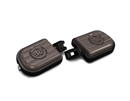 Royal Enfield KXA00182 Brown & Black Deluxe Footpegs