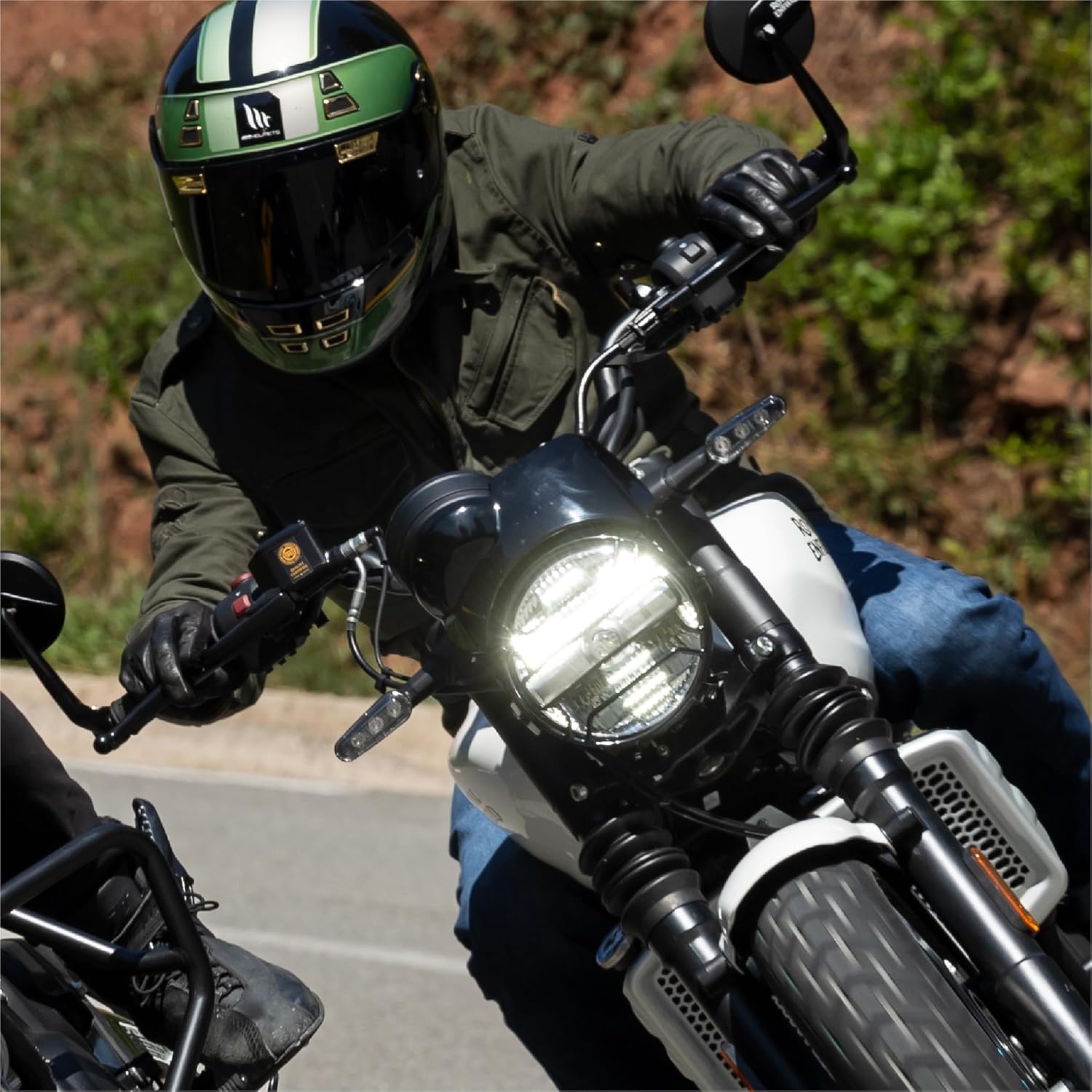 Royal Enfield KXA00472 Halcyon Black Painted Instrument Cowl for Guerrilla 450 (Genuine GMA)