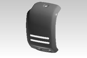 Royal Enfield Meteor 350 Fireball Left-Hand Throttle Cover Glossy Black 1100669/C