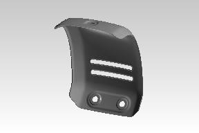 Royal Enfield Meteor 350 RH Throttle Cover Glossy Black 1100670/C