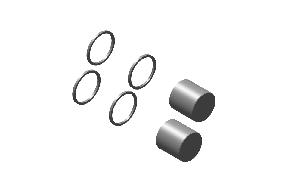 Royal Enfield KAB00215/A front caliper piston kit OEM