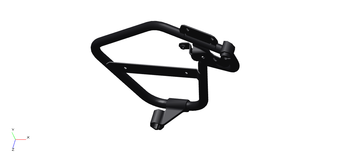  Royal Enfield RAN00261/A Top Frame Assembly LH - Black front view