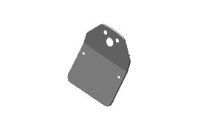 Royal Enfield RAQ01306/A Number Plate Bracket Assembly Glossy Black