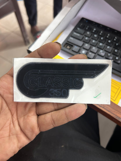 RAV02170/A RH Side Panel 2.5D Decal Gloss Black | Royal Enfield