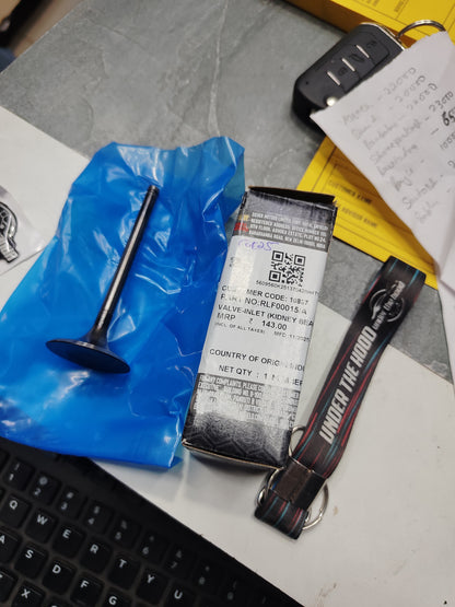 Royal Enfield RLF00015/A – Inlet Valve “Kidney Bean” for Meteor 350, Classic 350 Reborn & Hunter 350 (J-Series, BS6) – Genuine OEM