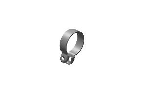 Royal Enfield Silencer Clamp HR Black RLX00875/C for Classic 350 Reborn Stealth Black