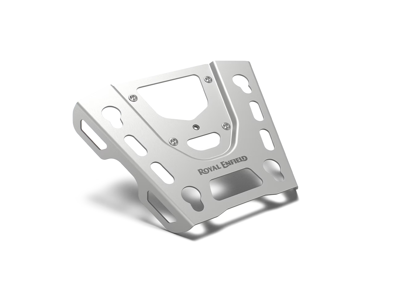 Royal Enfield Silver Adventure Top Box Mount for Himalayan 450 – Genuine OEM Rear Luggage Plate KXA00434