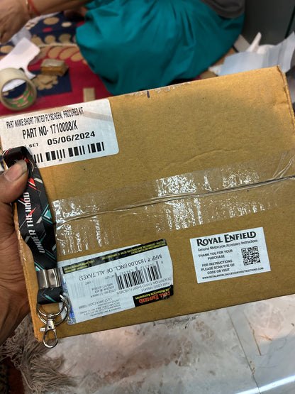 Royal Enfield Tinted Short Flyscreen 1990413 — OEM Windscreen for Interceptor 650 & Continental GT 650