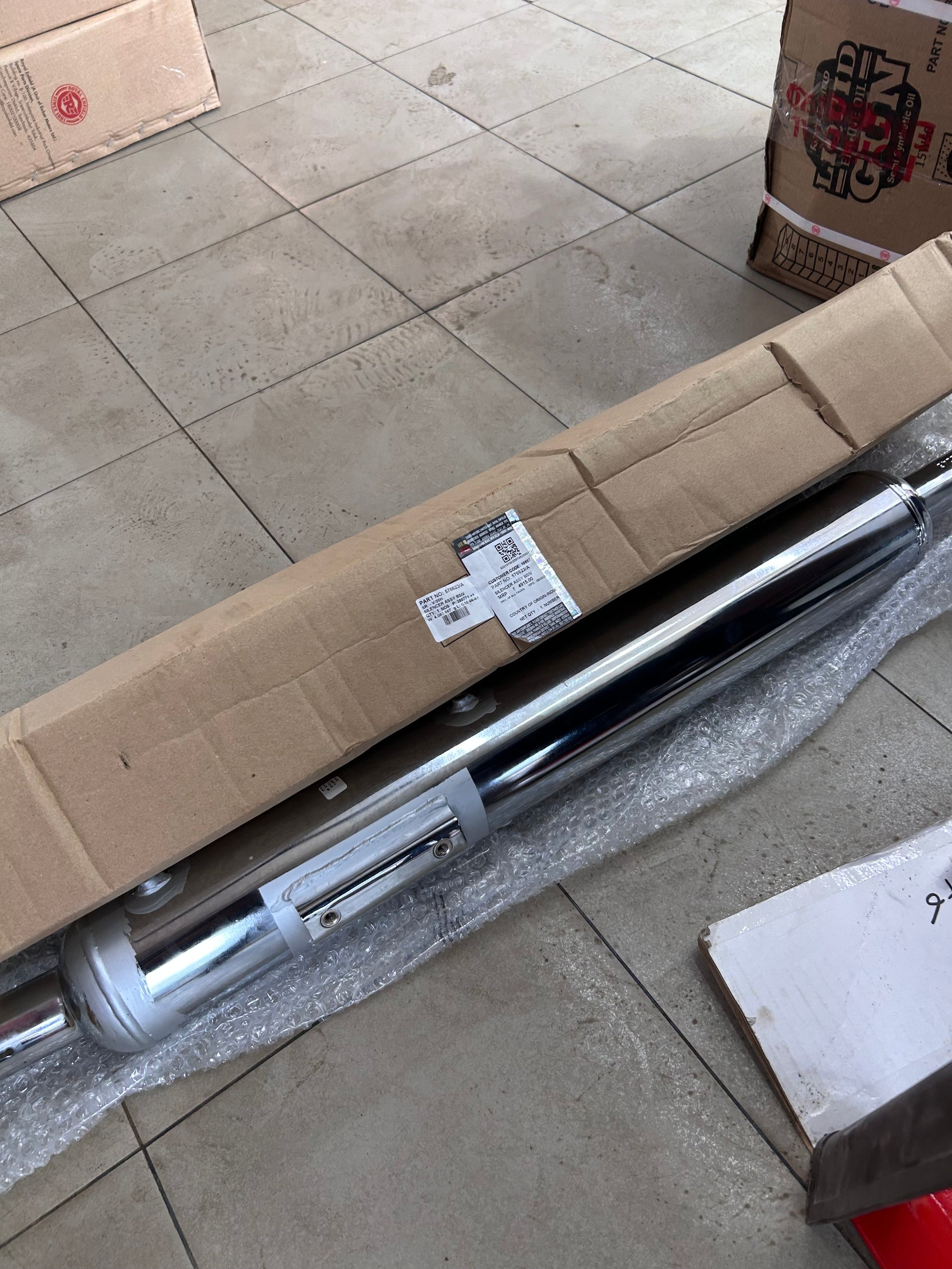 Royal Enfield UCE silencer assembly BS4 – Part 576623/A ELCTRA AND BULLET 350 original silencer