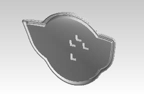 RAK00649/A Classic 350 Reborn LH chrome fuel tank badge OEM