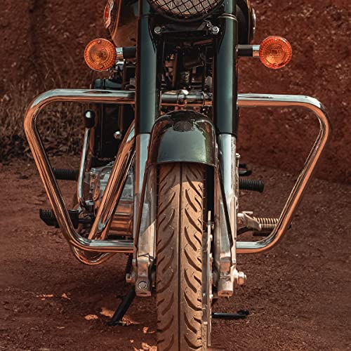 Silver trapezium engine guard 1760061/E – Electra 350 UCE fitment – 32mm stainless