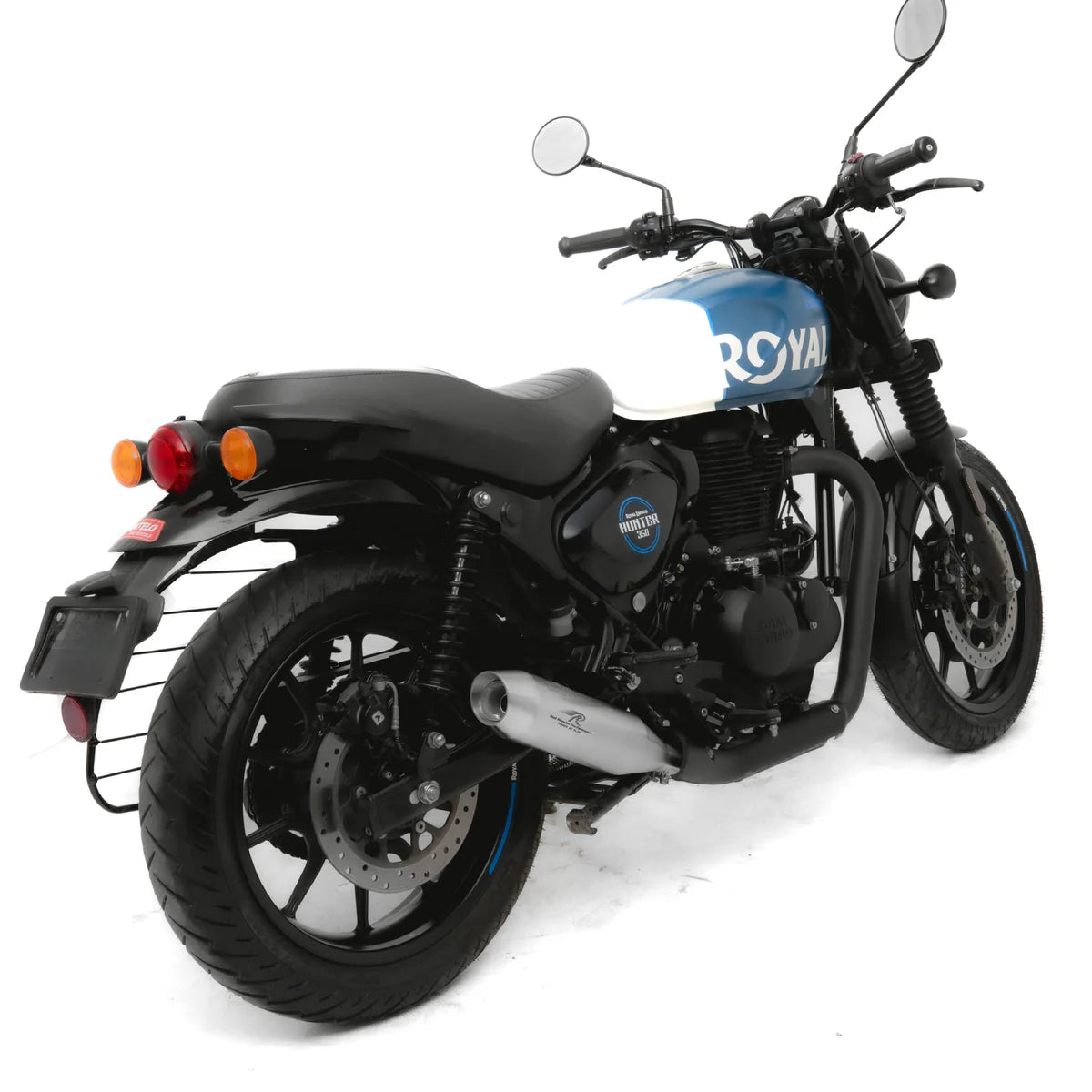 Red Rooster Rumbler Max Matte Exhaust for Hunter 350 / Meteor 350 / Classic Reborn 350