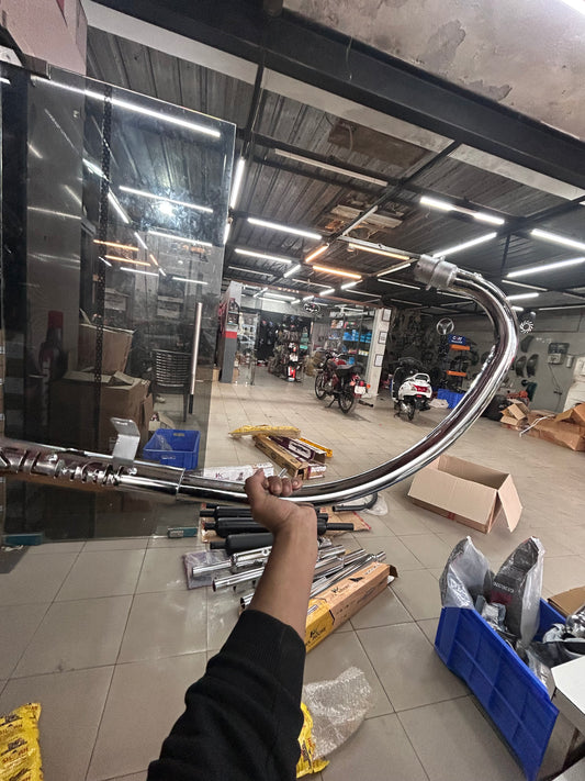 Silman double O2 sensor bend pipe chrome – Classic 350 Reborn compatible