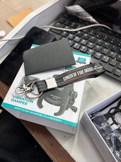 Simtac Super Grip Pro Mobile Holder with QC3.0 Charger & Vibration Damper – Universal Bike & Scooter Phone Mount
