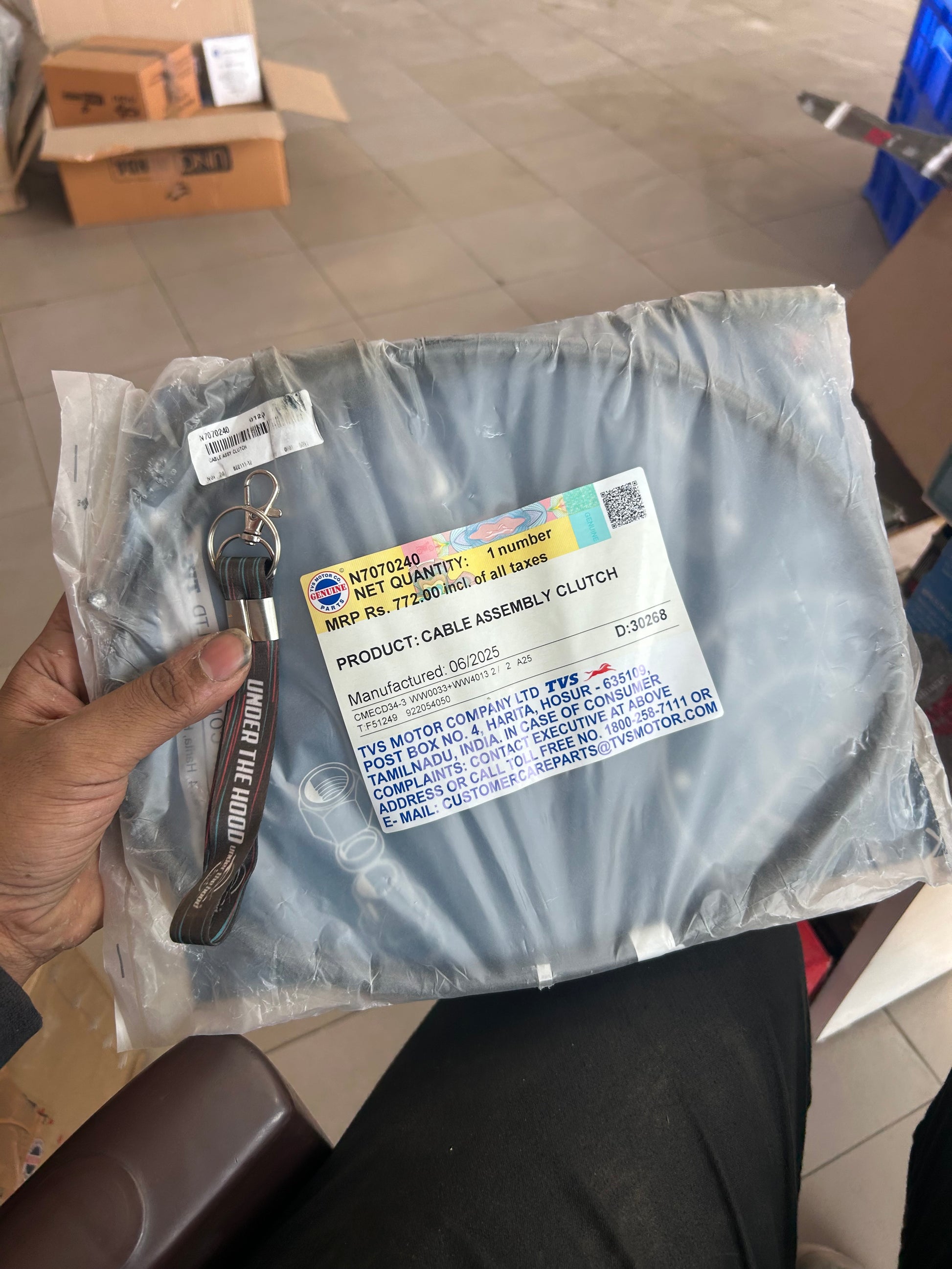 TVS N7070240 Clutch Cable for Apache RR 310 & BMW 310 – OEM